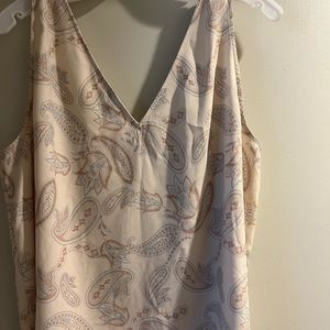 Ann Taylor paisley sheer trim she’ll